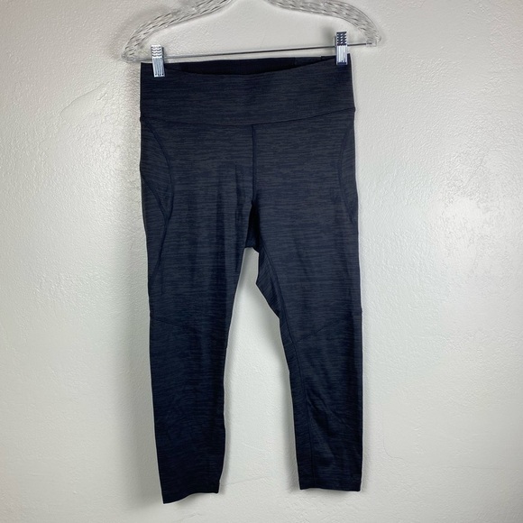 Outdoor Voices Capri Black Gray Leggings women’s size Medium - Picture 1 of 11